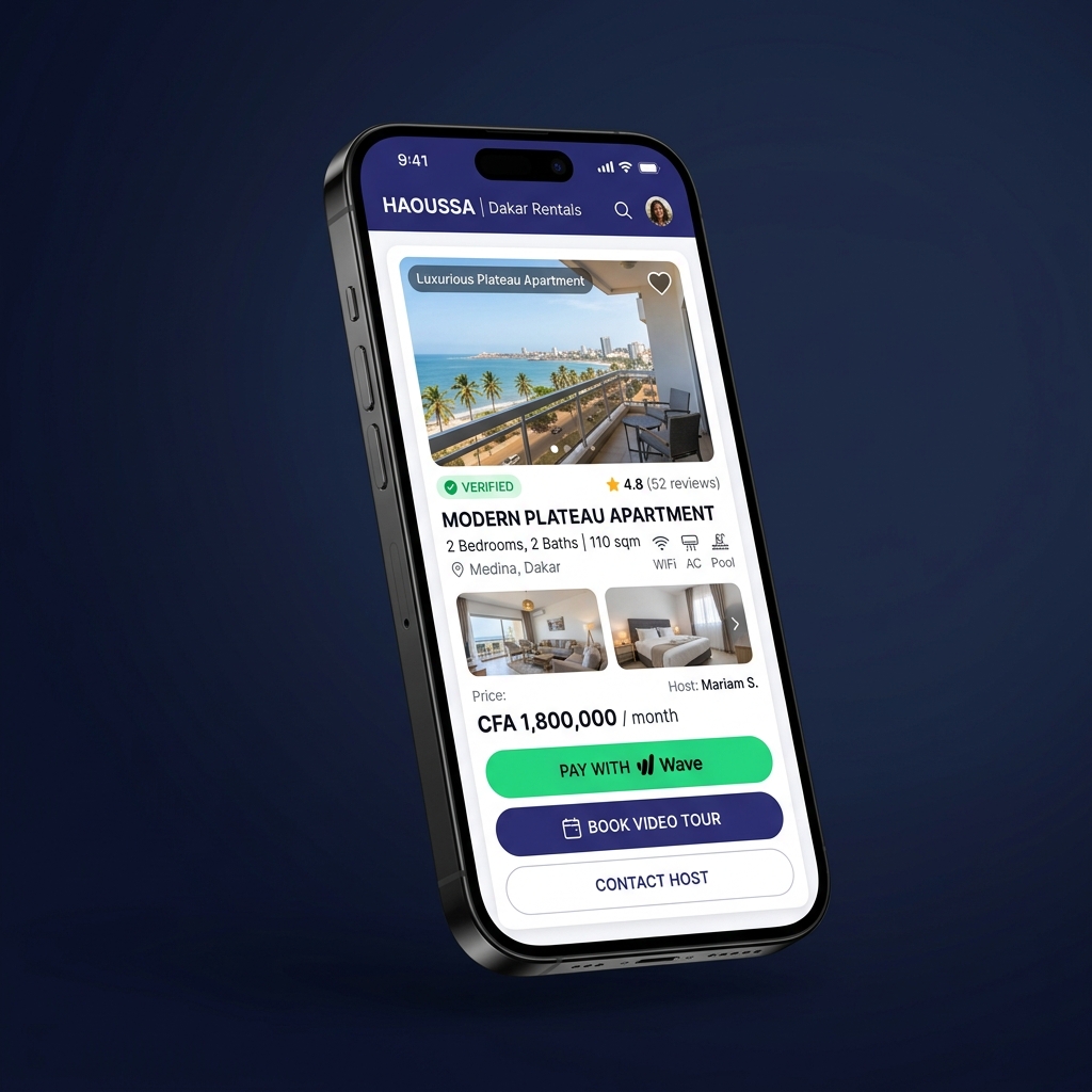 L'application Lokat — annonce vérifiée avec paiement Wave